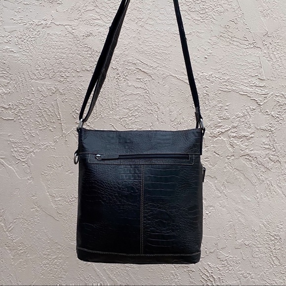 Leather Messenger Crossbody Bag - Picture 2 of 8